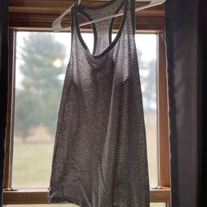Womens gray active tank top
